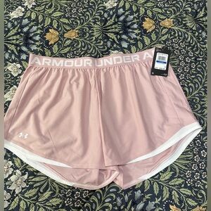 Under Armour Women's Light Pink Athletic Shorts